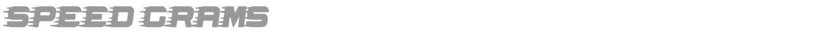 Speed Grams font preview